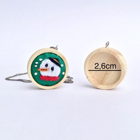 Necklace Round Wood Base