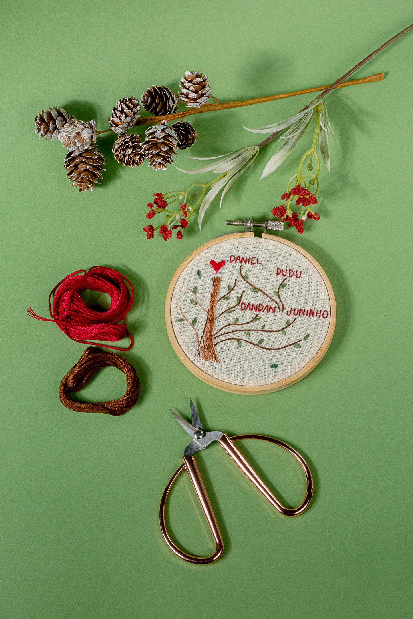 Personalized Embroidered Hoop 8"