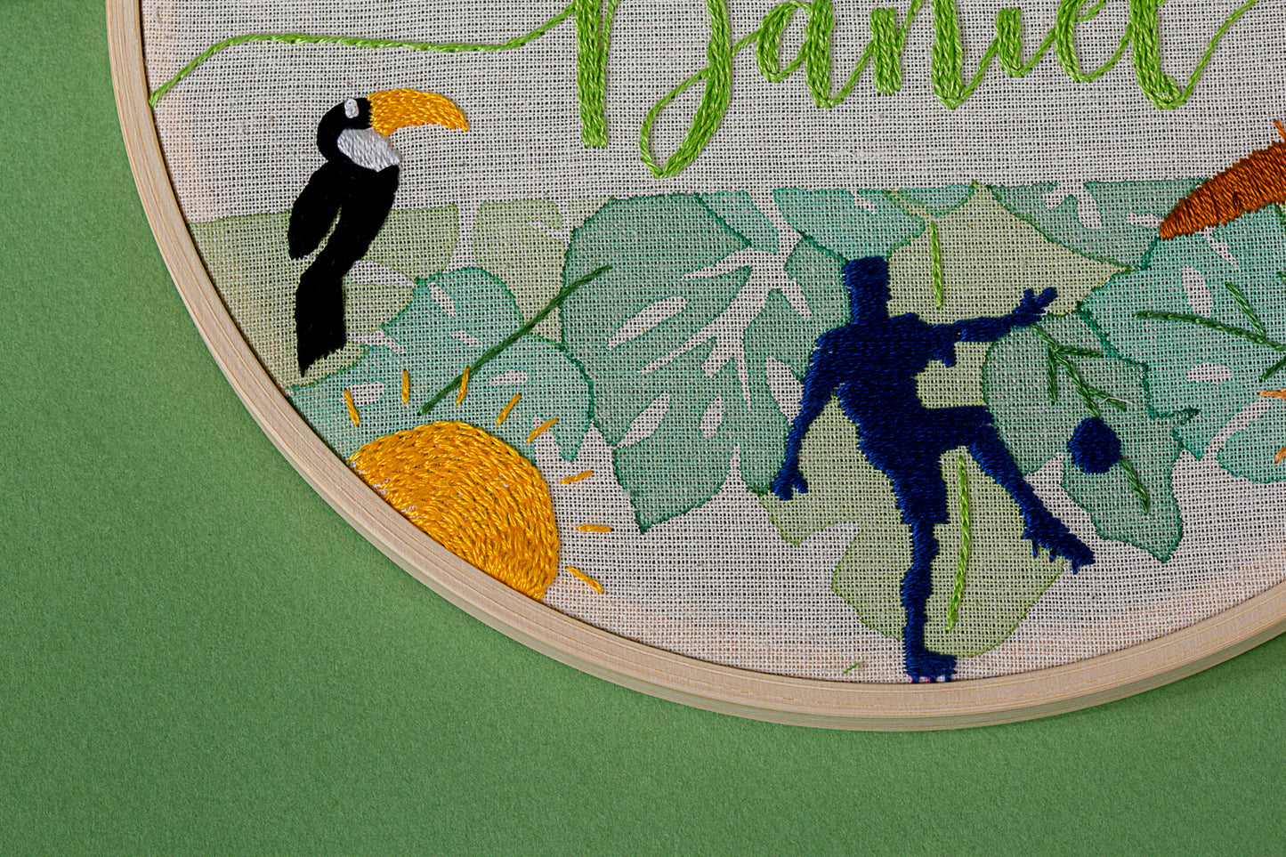 Personalized Embroidered Hoop 8"