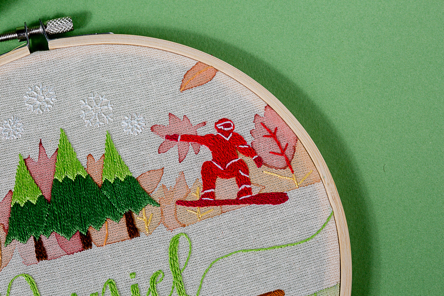 Personalized Embroidered Hoop 8"
