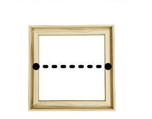 Square floating frame