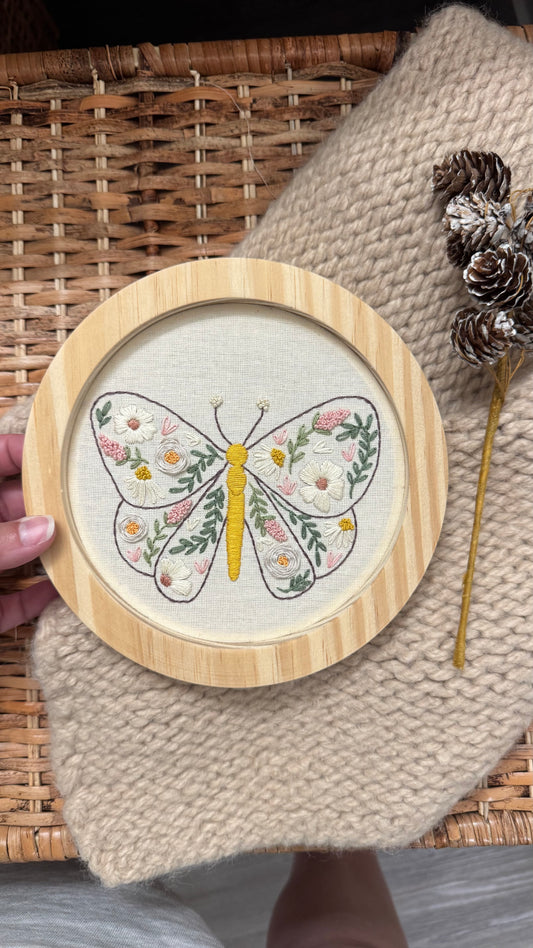 Pink Flower Butterfly